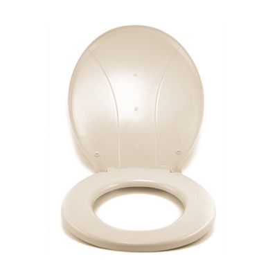 Assento Premium Para Vaso Sanitário Universal Oval Areia