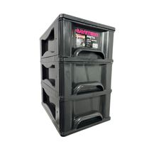 Gaveteiro Organizador 3 Gav Plasnew Resistente 1715 Preto