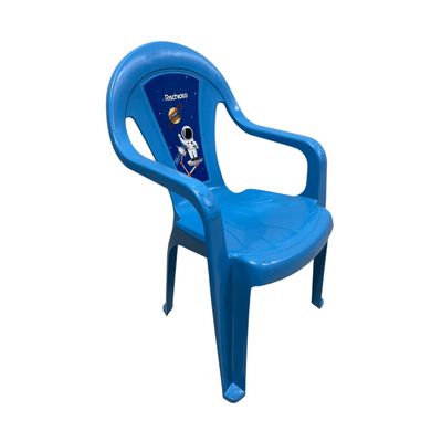 Mesa Infantil Azul + 01 Cadeira Infantil Rischioto Kit