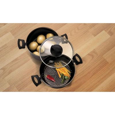 Panela A Vapor Cozivapor Antiaderente 3,2 L Grafite Mta