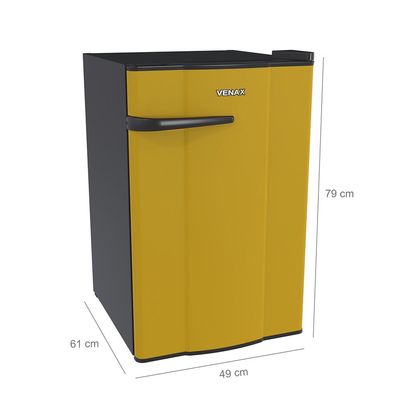 Frigobar Venax 82L Amarelo 220v