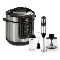 Panela De Pressão Elétrica Digital Epp60di Com Mixer Miniprocessador 3 Em 1 Emx02 Eos 220v 220v