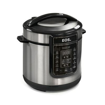 Panela De Pressão Elétrica Caçarola Multicooker Multiuso Digital Inox 6l Epp60di 220v - Eos 220v