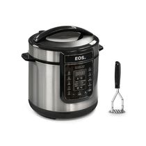 Panela De Pressão Elétrica Digital Epp60di 220v Eos Com Amassador De Batata E Feijão Tramontina 220v