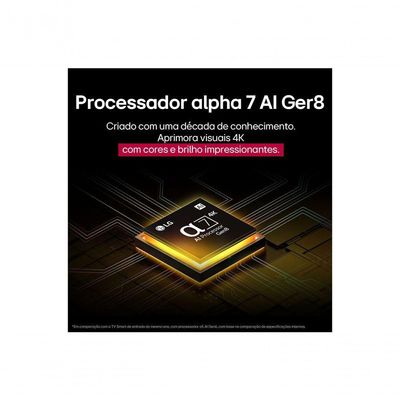 Smart TV LG UHD AI 4K 43 Polegadas UA75 2025 Processador a7 Gen8 e HDR10 Pro Bivolt