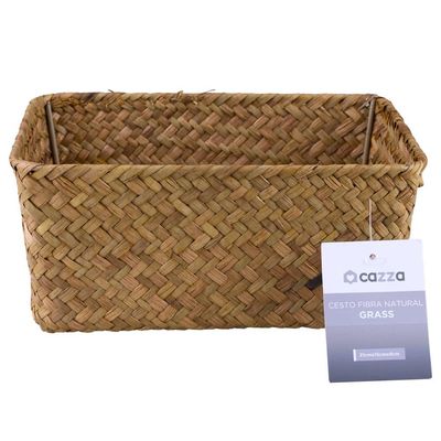 Cesto Retangular 21cm Grass Cazza