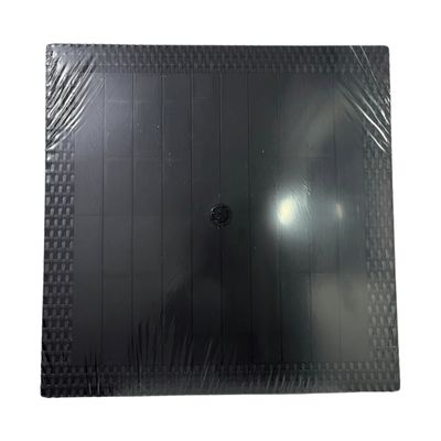 Mesa Quadrada Rattan Montavel Preta Plastico Plasnew