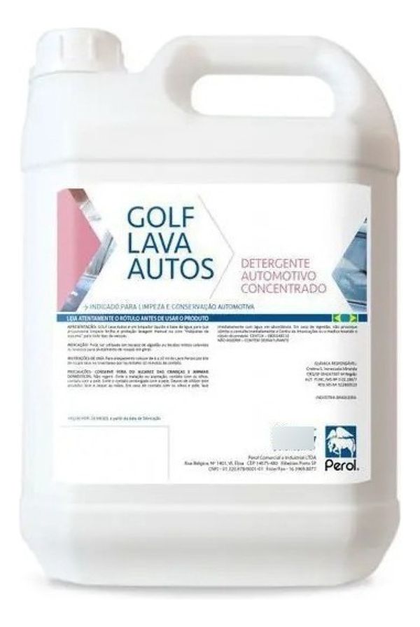 Golf Lava Autos Detergente Para Lavar Autos 05 Lts