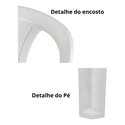 Cadeira Plastica Sem Braço Bistro Mor