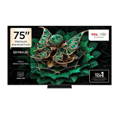 Smart TV 75" TCL 75C7K 4K QD-Mini Led 144Hz com Sistema Operacional Google TV Bivolt