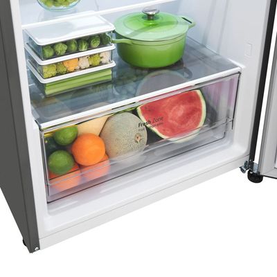 Geladeira LG Frost Free GN-B372PFM Duplex com Tecnologia Smart Inverter, Linear Cooling e Multi Air Flow Inox Look - 375 litros Inox / 110
