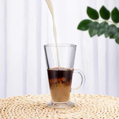 Jogo Com 6 Xícaras De Vidro 265ml – Café, Cappuccino, Chocolate Quente E Sobremesas