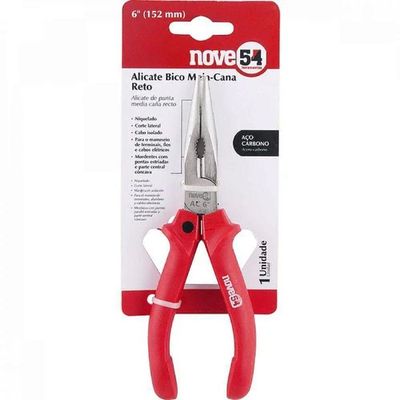 Alicate De Bico Meia Cana Reto Nove54 - 6" - 152 Mm