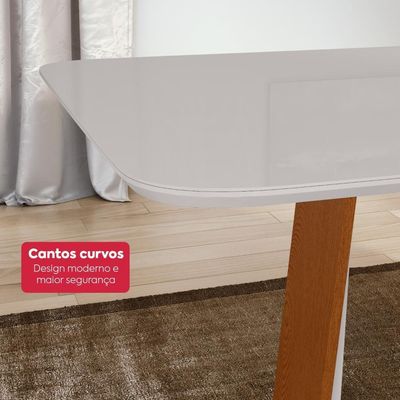 Conjunto Sala De Jantar Mesa Easy Pop 6 Cadeiras Seat Boucle