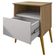 Mesa De Cabeceira 1 Gaveta 45 Cm Cancun Bechara Cinamomo Off White