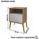Mesa De Cabeceira 1 Gaveta 45 Cm Cancun Bechara Cinamomo Off White