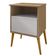 Mesa De Cabeceira 1 Gaveta 45 Cm Cancun Bechara Cinamomo Off White