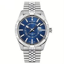 Relógio Masculino Sapphero Em Aço Inoxidável - Design Clássico Azul