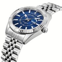 Relógio Masculino Sapphero Em Aço Inoxidável - Design Clássico Azul