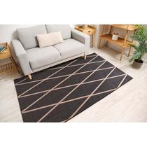 Tapete Para Sala Sisal Eco-nature Geo 56 Chumbo 2,50x3,00m