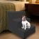 Escada Escadinha Pet Cachorro 3 Degraus Rampa Suede Grace Cinza