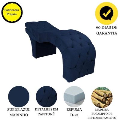 Maca Para Estética Facial Cílios Sobrancelhas Suede Maíra Azul Marinho