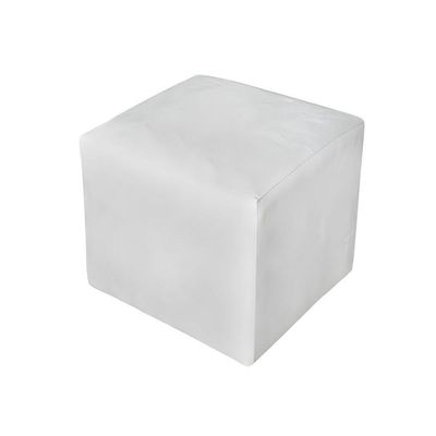 Poltrona Decorativa Amamentação Balanço Puff Bebê Corino Branco