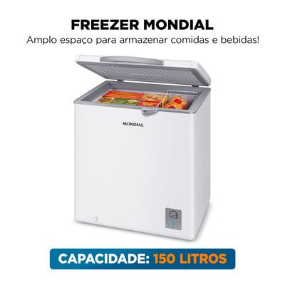 Freezer Horizontal 150L Mondial Branco - FHZ-01-W150 127V