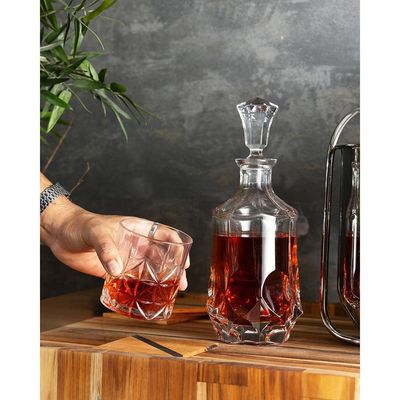 Conjunto 6 Copos Baixo Wolff Stella 300ml Vidro Transparente Elegante Transparente