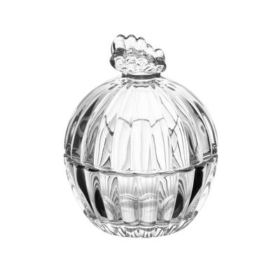 Potiche de Cristal Wolff Butterfly 8x8x9,5cm Design Sofisticado Versátil Transparente