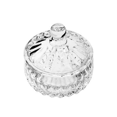 Potiche Wolff Louise Cristal 11x11cm Design Delicado Toque de Sofisticação Transparente