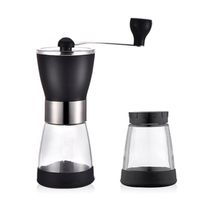 Moedor De Café Manual Em Inox E Vidro – Café Fresco E Aroma Incomparável Todos Os Dias