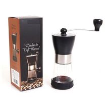 Moedor De Café Manual Em Inox E Vidro – Café Fresco E Aroma Incomparável Todos Os Dias