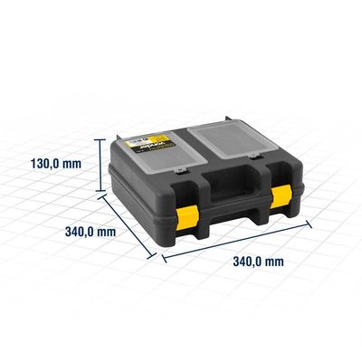 Caixa para ferramentas plástica 34cm x 34cm x 13cm VD 7001 VONDER