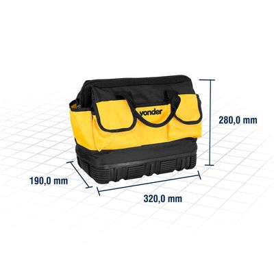 Bolsa em lona para ferramentas 32cm x 19cm x 28cm BL 010 VONDER