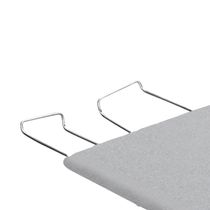 Tábua de Passar Roupa Utimil Ajustável com Ponta e Suporte para Ferro – Branco/Cinza