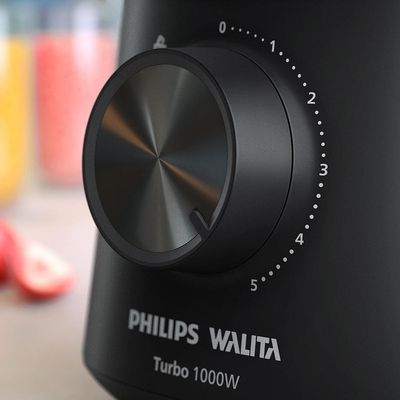 Liquidificador Philips Walita Série 3000 HR2270/9 Turbo 5 Velocidades 1000W - Preto Preto / 110