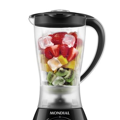 Liquidificador Mondial Easy Power L-550-B com 2 velocidades + Função Pulsar 550W - Preto Preto / 220