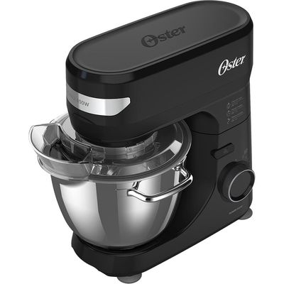 Batedeira Planetária Bowl Inox III Oster OBAT641 850W 12 Velocidades Tampa Antirrespingos Preto / 110