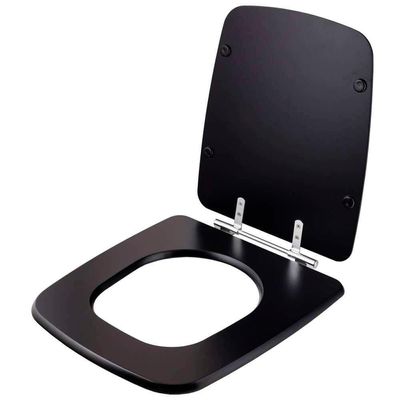 Tampa De Vaso Sanitario Poliester Boss Matte Black Preto Fosco Para Vaso Incepa