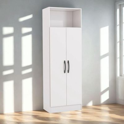 Armario Multiuso 2 Portas 167x57 Cm N408 Kappesberg Branco