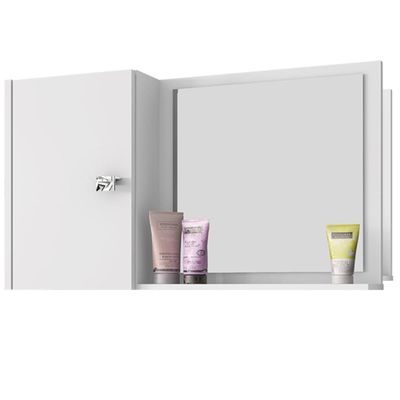 Armario Espelheira 1 Porta 57 Cm Genova Bechara Branco