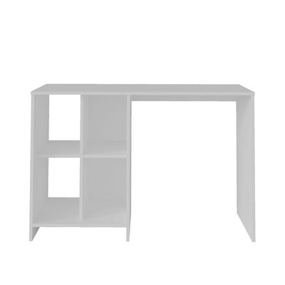 Escrivaninha - Mesa Para Notebook Matrix Branco E 4 Nichos - Artely