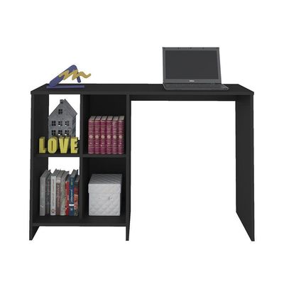 Escrivaninha - Mesa Para Notebook Matrix Preto E 4 Nichos - Artely