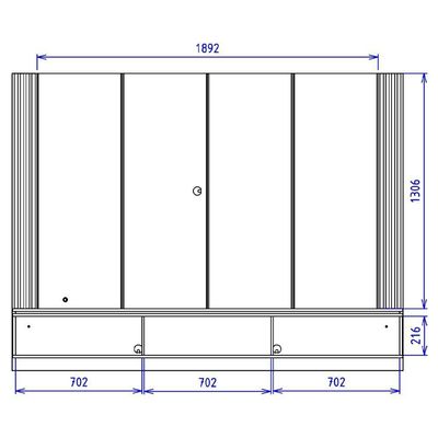 Painel Suspenso TV 75 Polegadas 217 Cm Loa Colibri Off White Matte Freijo
