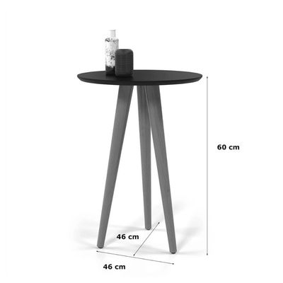 Mesa Lateral 4601 Pés Palito Sala Branca