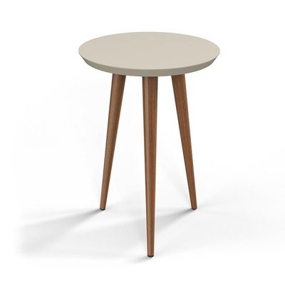 Mesa Lateral Luna 440 Off White - Patrimar