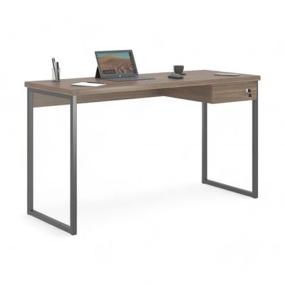 Mesa Home Office Escrivaninha Shine 1,36 Affara Com Gaveteiro