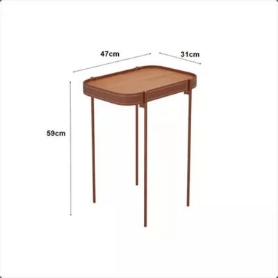 Mesa Lateral Melin P 47x31 Nature Com Pes Metal Cobre