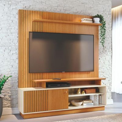 Home Theater Ares Com Design Funcional Cinamomo-off-white